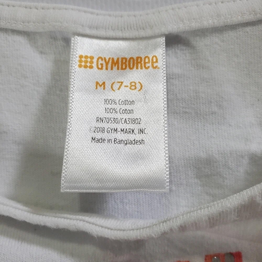 K1351 * Gymboree Girls You Had Me At Aloha Graphic Tank White Size M (7/8)